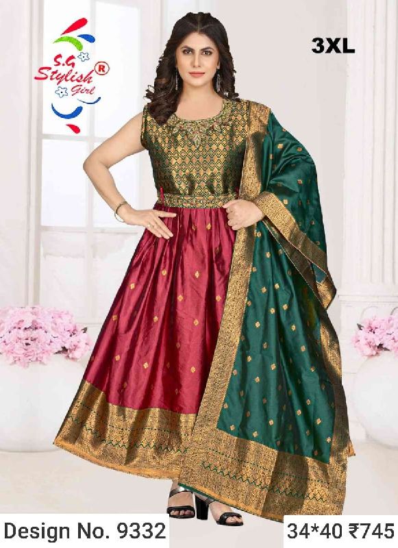 Des. No. 9332 Ladies Fancy Gown