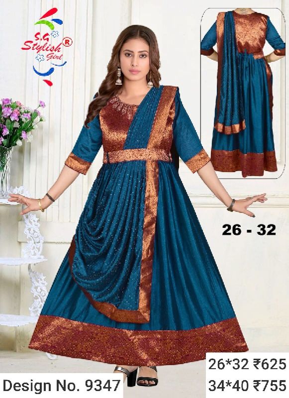 Des. No. 9347 Ladies Long Gown