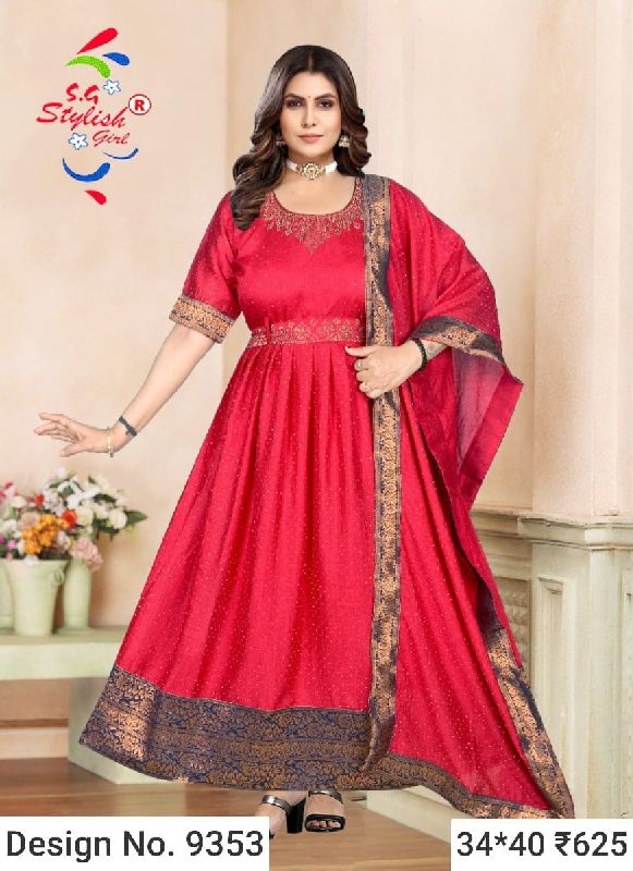 Des. No. 9353 Ladies Long Gown