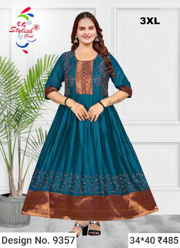 Des. No. 9357 Ladies Long Gown