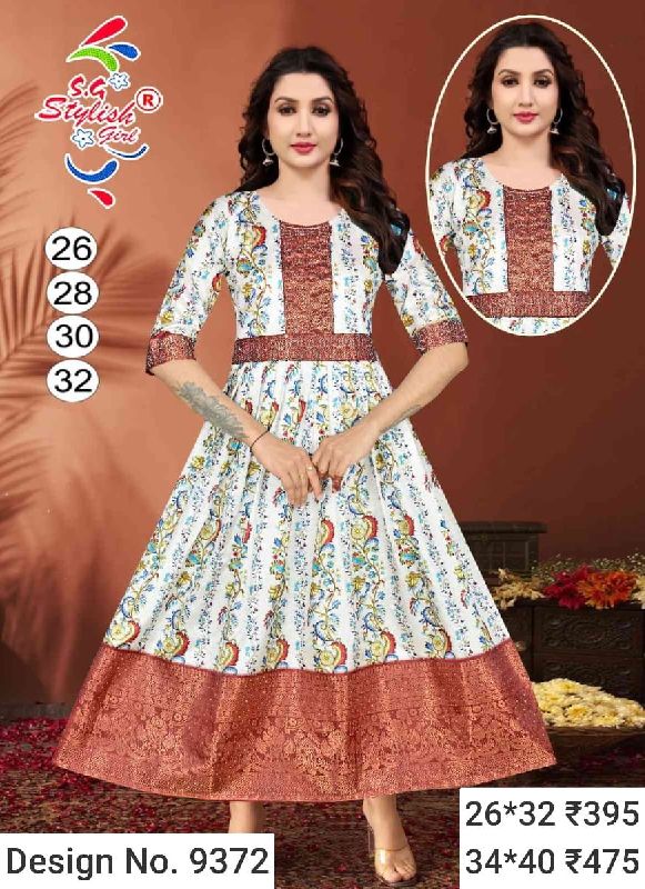 Des. No. 9372 Ladies Long Gown