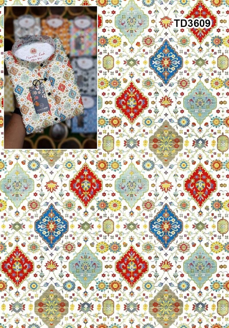 Magic Cotton Fabric 57 Panna