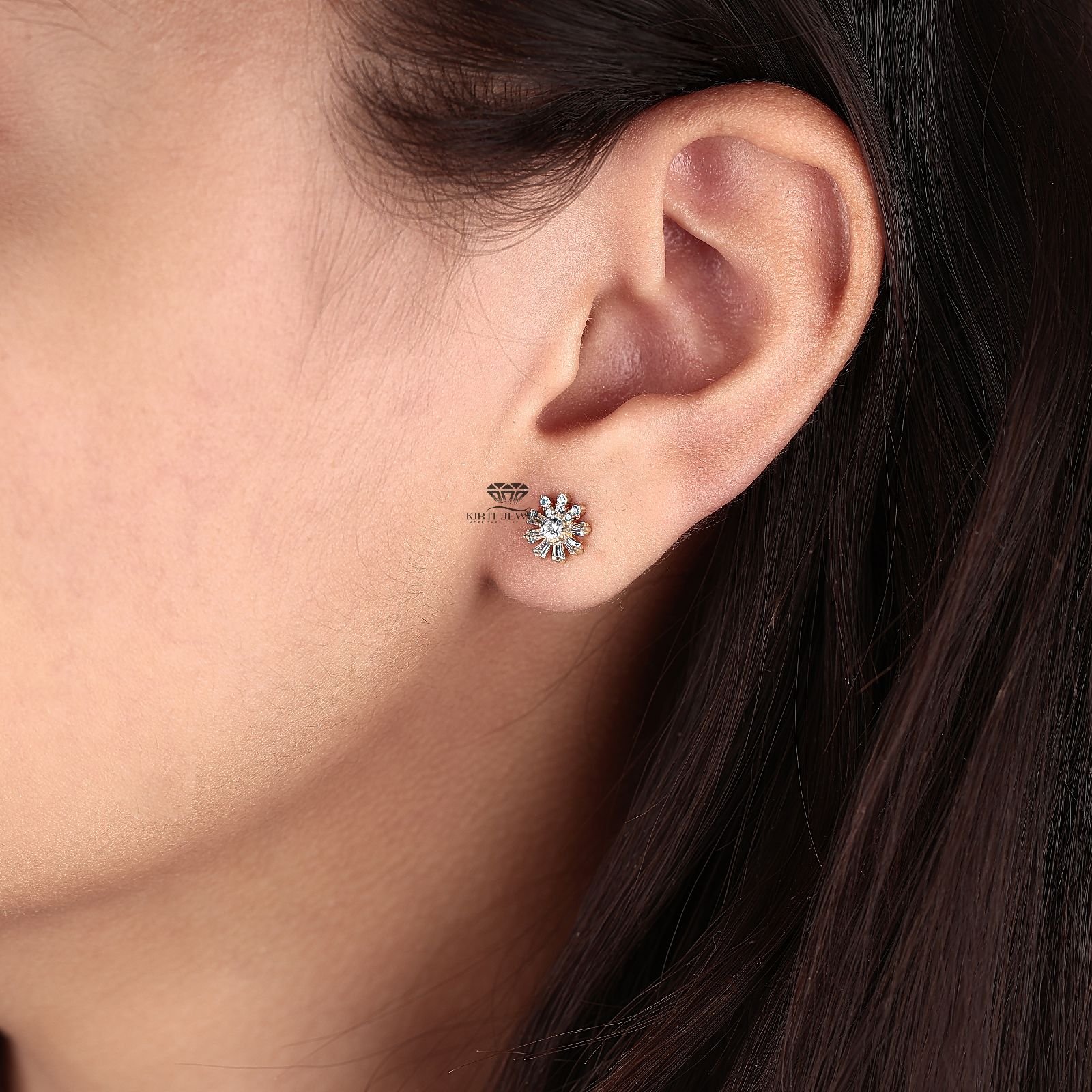 10K Gold RMDE12 Diamond Earrings