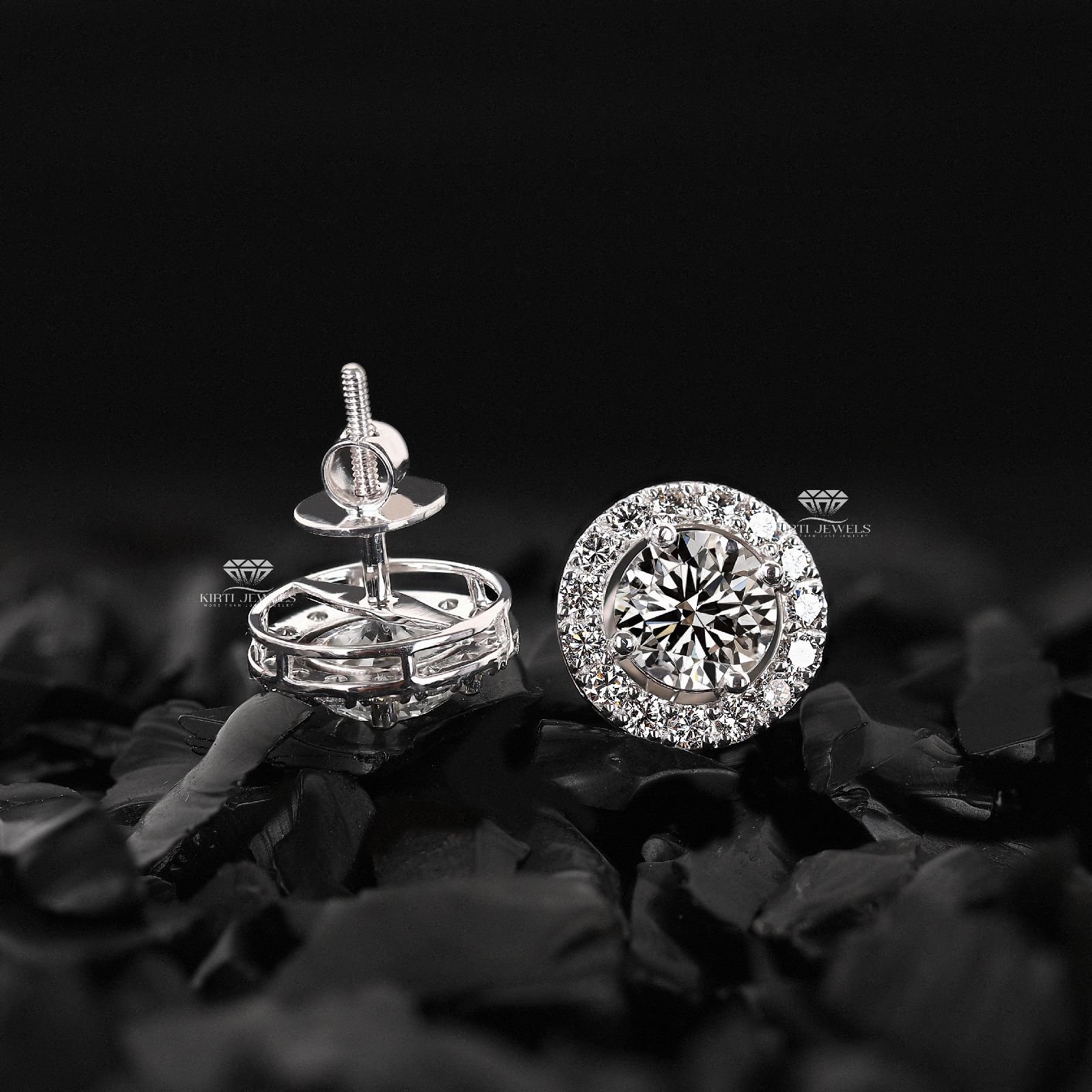 18K Gold RMDE18 Diamond Earrings