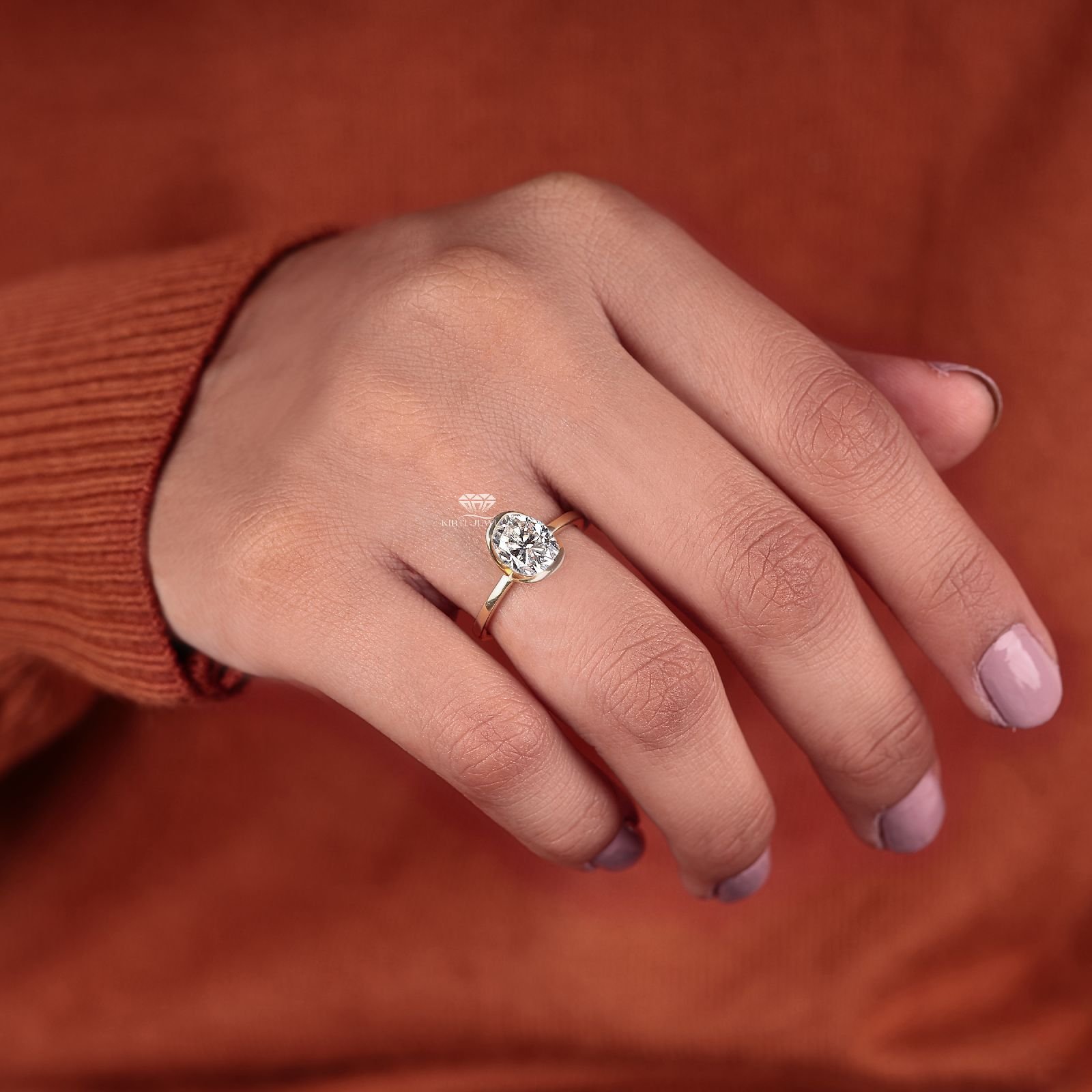 18K Gold MDR72 Diamond Engagement Ring