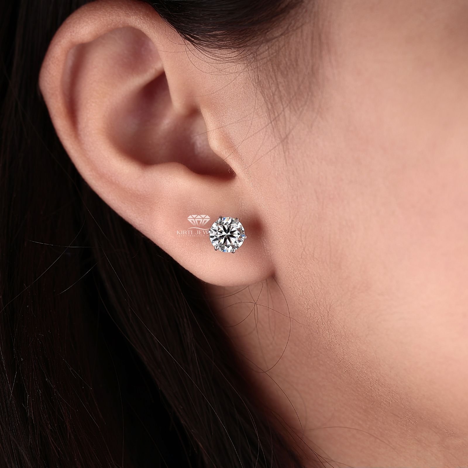 18K Gold RMDE16 Diamond Earrings