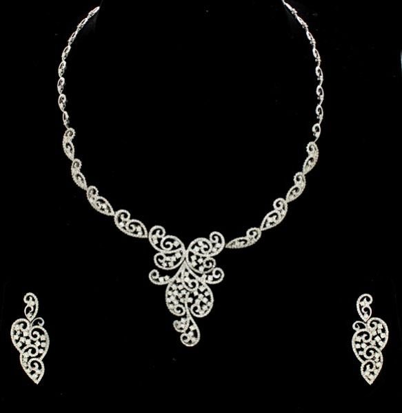 Diamond Necklace Set (DS-2157)