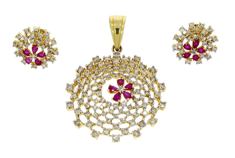 Diamond Pendant Set (DP-2308)