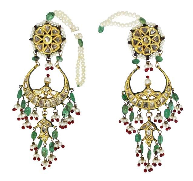 Kundan Polki Earrings (KE-2073)