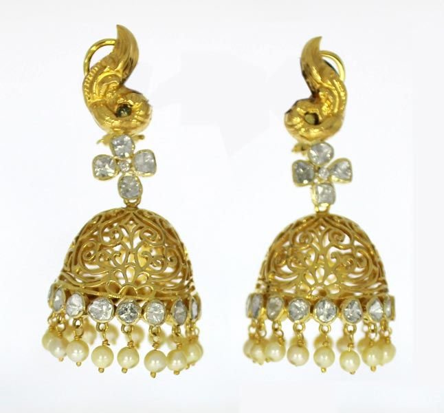 Kundan Polki Earrings (KE-2149)