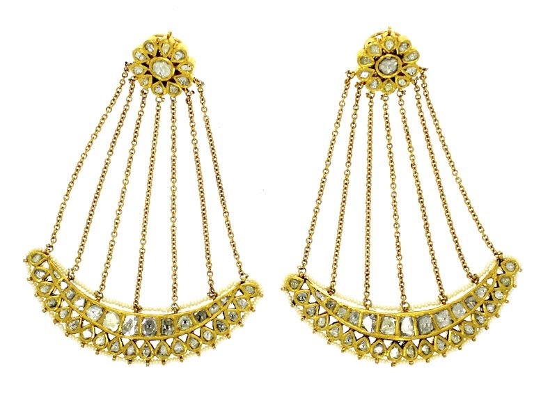 Kundan Polki Earrings (KE-2175)