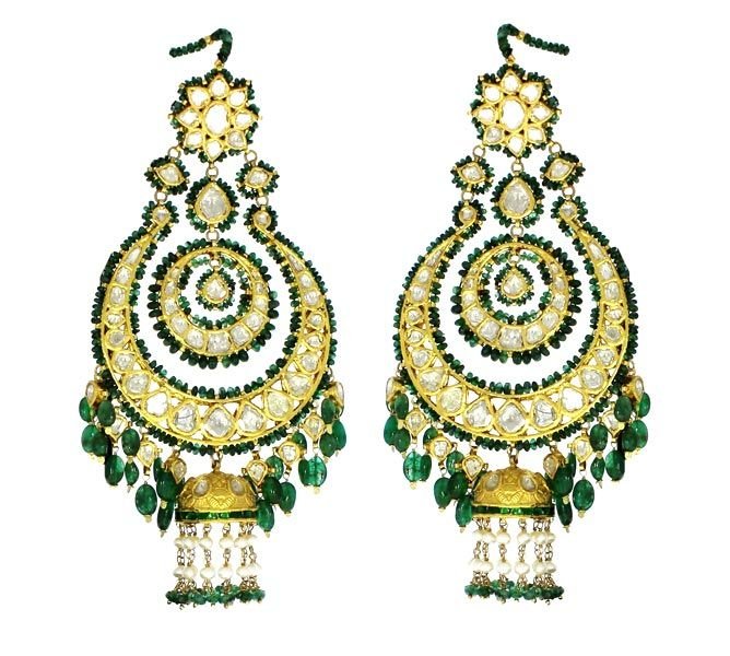 Kundan Polki Earrings (KE-2222)