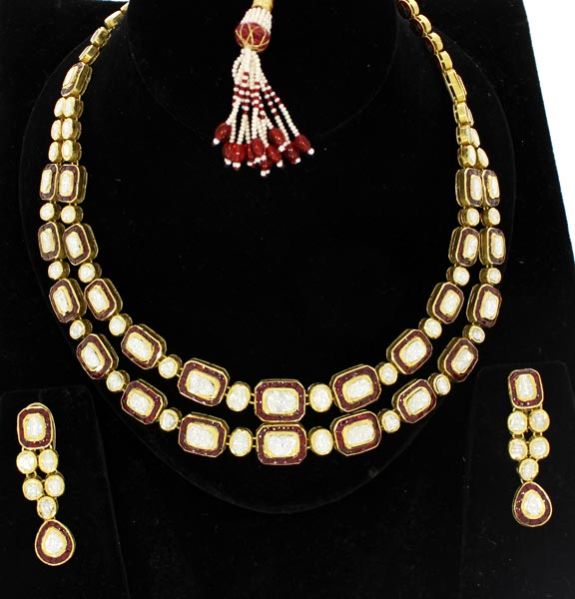 Kundan Polki Necklace (KSE-2103)