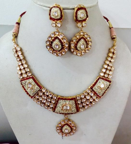 Kundan Polki Necklace (KSE-2104)