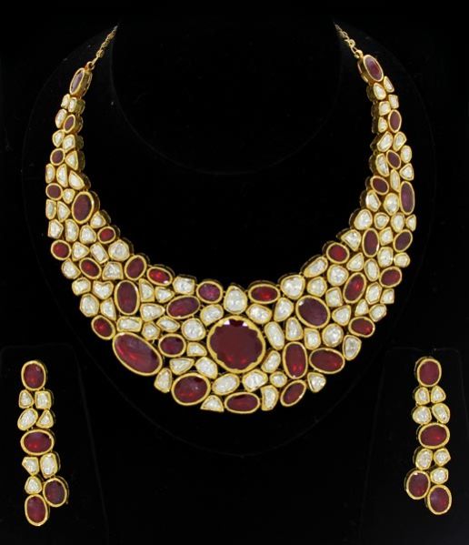 Kundan Polki Necklace (KSE-2110)