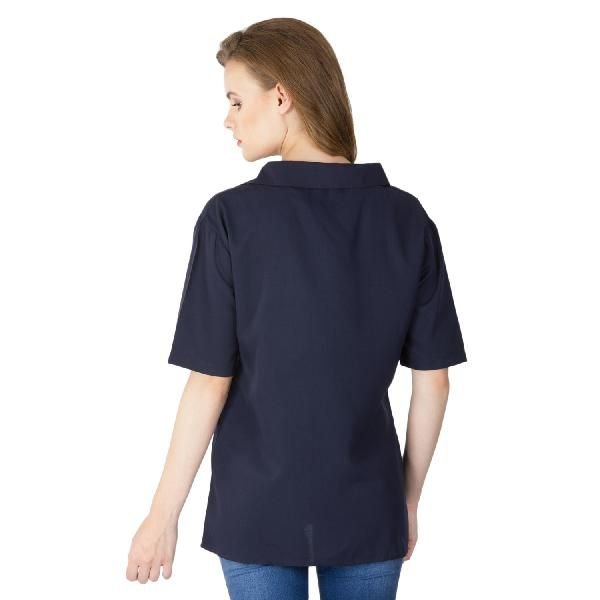 Blue Pleated Shirts (6041600BLACK-4)