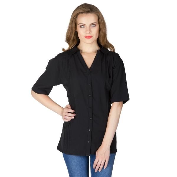 Blue Pleated Shirts (6041600BLACK-2)