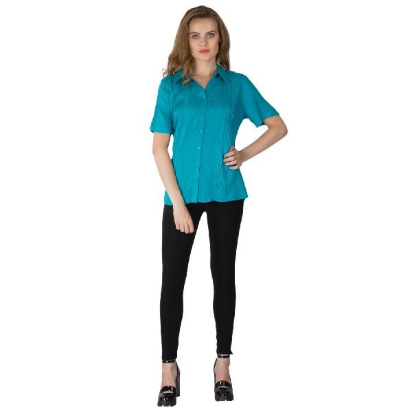 Green Pleated Shirts (AM030321-1)