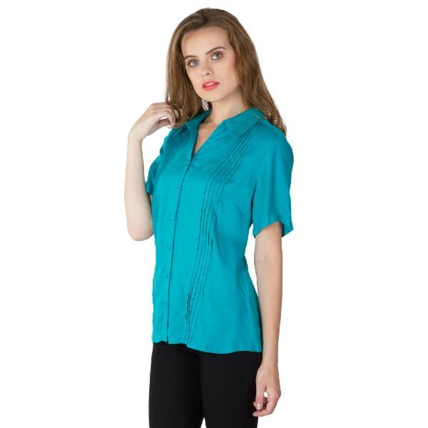 Green Pleated Shirts (AM030321-3)