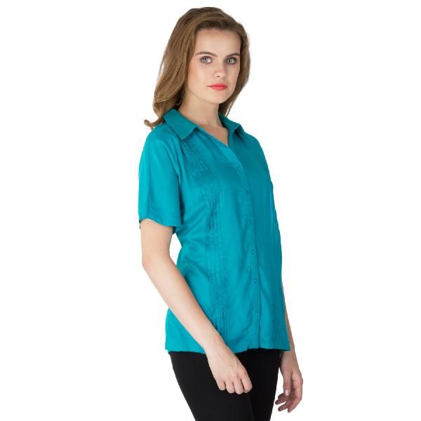Green Pleated Shirts (AM030321-4)