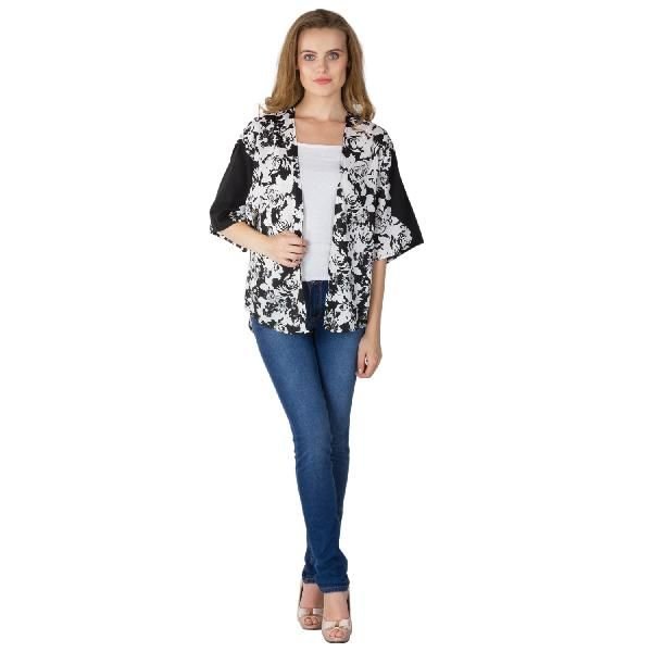 Ladies Printed Black Shrugs (6016500BLK-1)