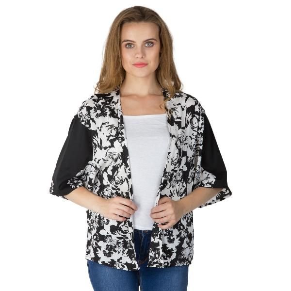 Ladies Printed Black Shrugs (6016500BLK-2)