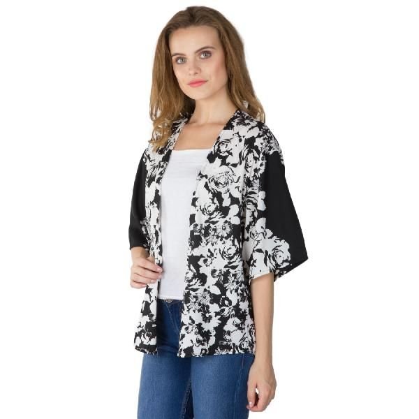 Ladies Printed Black Shrugs (6016500BLK-3)