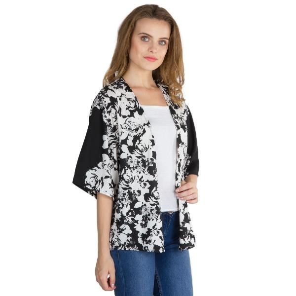 Ladies Printed Black Shrugs (6016500BLK-4)