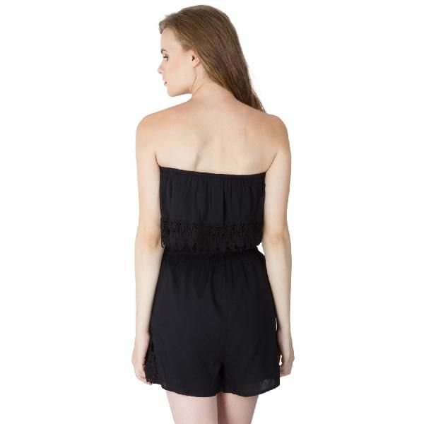 Off Shoulder Black Rompers (LZ9464406BLK-5)