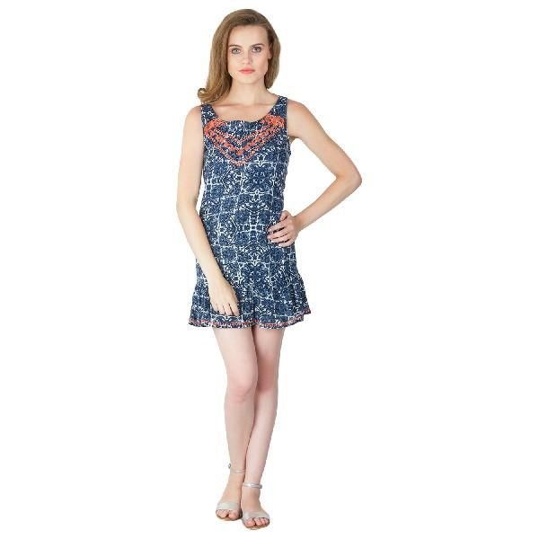 Printed Short One Piece Dresses (ED12459VZ-1)
