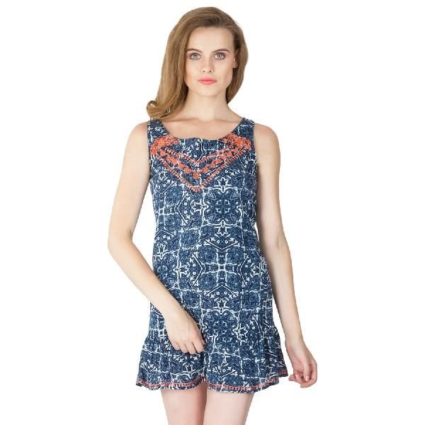 Printed Short One Piece Dresses (ED12459VZ-2)