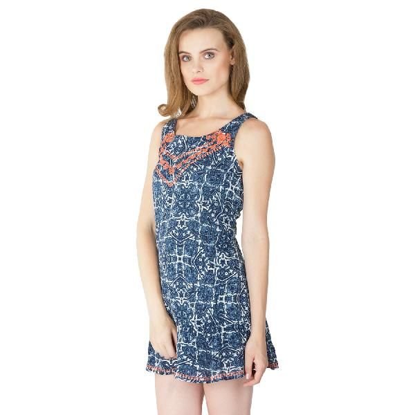 Printed Short One Piece Dresses (ED12459VZ-3)