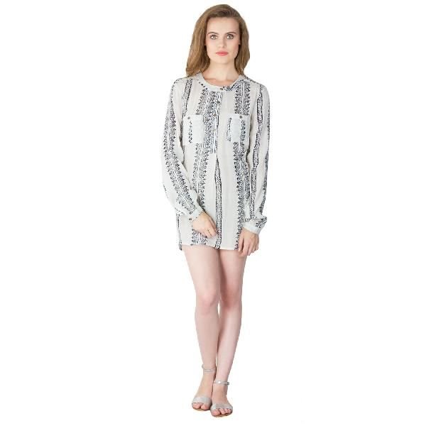 Rayon Crepe Long Tops (ED13382VL-1)