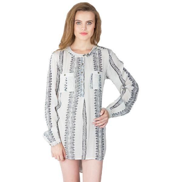 Rayon Crepe Long Tops (ED13382VL-2)