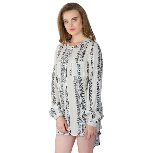 Rayon Crepe Long Tops (ED13382VL-3)