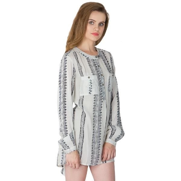 Rayon Crepe Long Tops (ED13382VL-4)