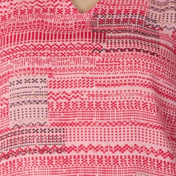 V Neck Red Sleeveless Tops (CLB2077PK-6)