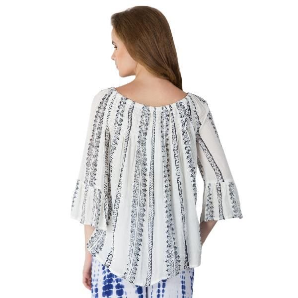 White 3/4th Sleeves Tops (ET52243VL-5)