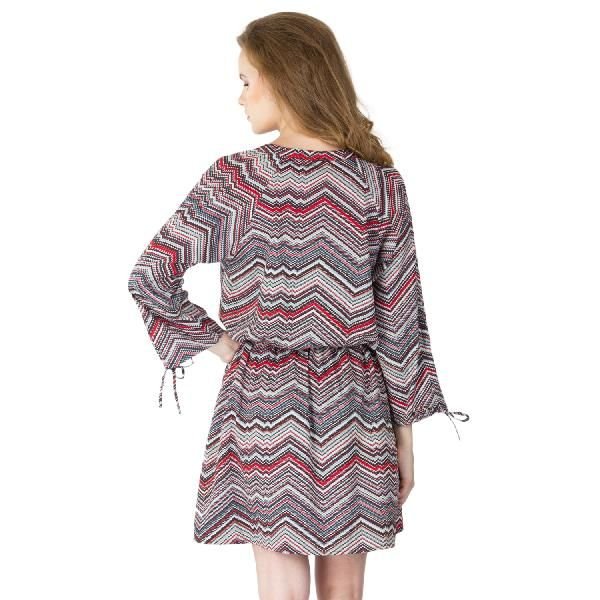 Zig zag Print Short One Piece Dresses (AM160504-5)