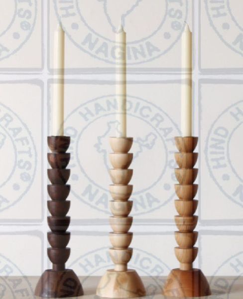 HHC155 Wooden Candle Holder