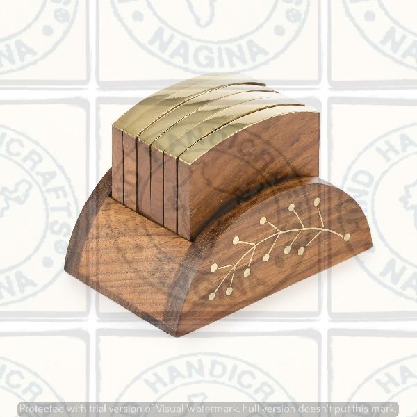 HHC162 Wooden Coaster Set
