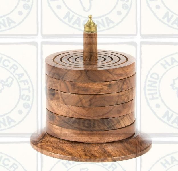 HHC163 Wooden Coaster Set