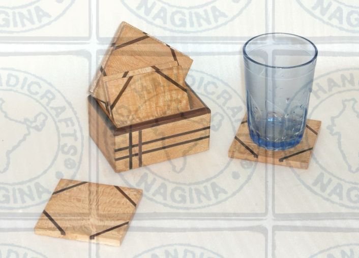 HHC165 Wooden Coaster Set