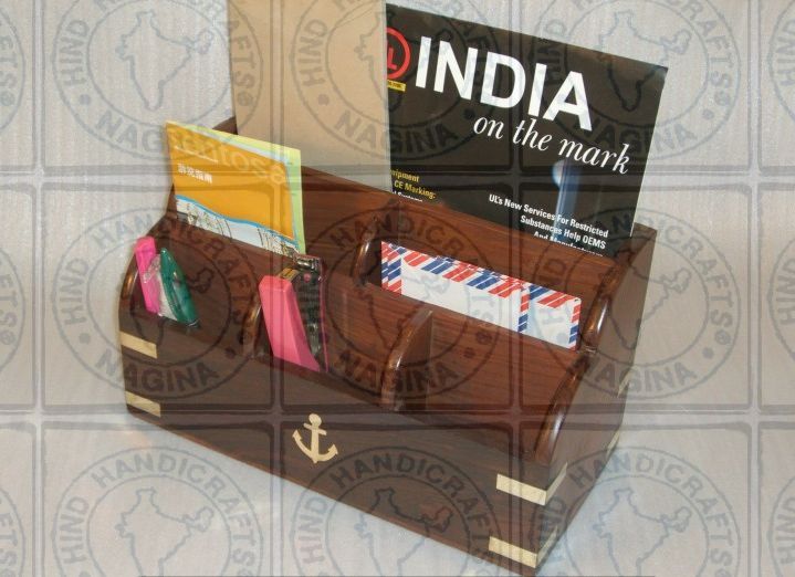 HHC235 Wooden Office Desk Organizer