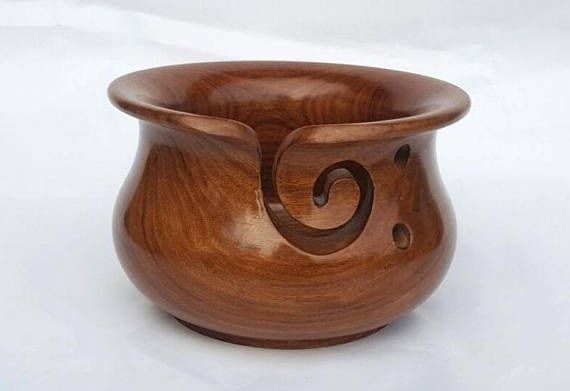 HHC296 Wooden Yarn Bowl
