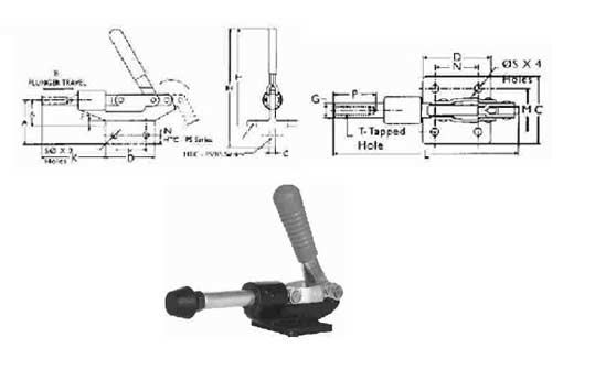 Push Pull Action Centre Base Toggle Clamp