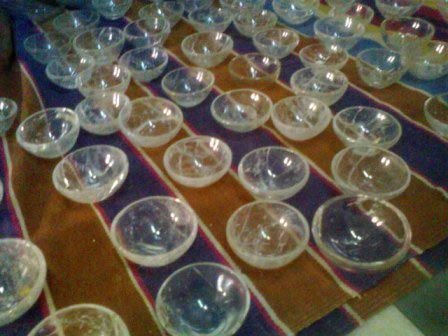 Crystal Quartz Gemstone Bowls