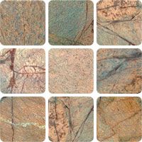 Rainforest Brown Tumbled Marble Tiles