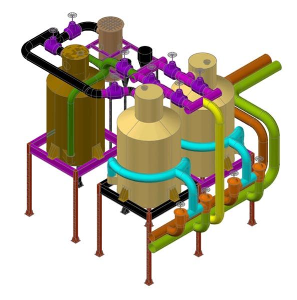 3d Drawing for Piping and Bodies
