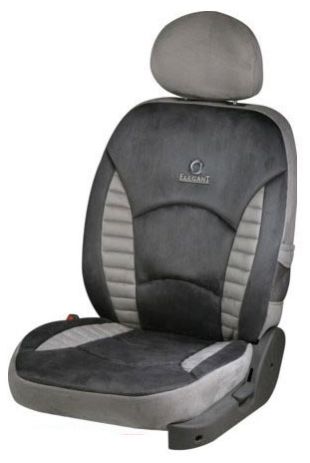L.Touch Quilt D.Grey Car Seat Cover